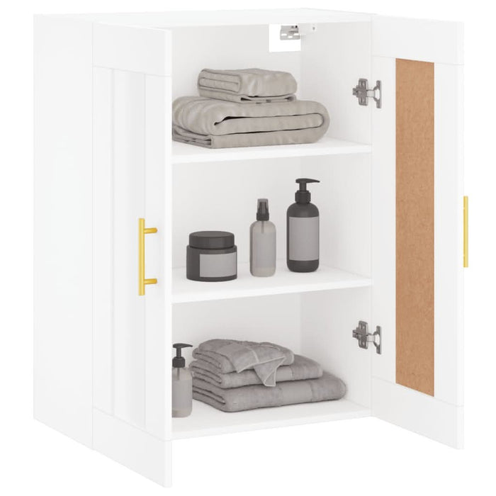 Dulap montat pe perete, alb, 69,5x34x90 cm, lemn prelucrat - WALTI WALTI