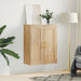Dulap TV pe perete stejar sonoma, 69,5x34x90 cm, lemn prelucrat - WALTI WALTI
