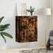 Dulap pe perete, stejar afumat, 69,5x34x90 cm, lemn prelucrat - WALTI WALTI