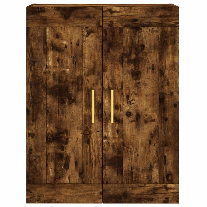 Dulap pe perete, stejar afumat, 69,5x34x90 cm, lemn prelucrat - WALTI WALTI