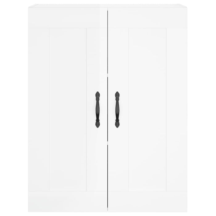 Dulap cu montaj pe perete, alb extralucios, 69,5x34x90 cm WALTI