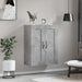 Dulap pe perete, gri beton, 69,5x34x90 cm, lemn prelucrat - WALTI WALTI