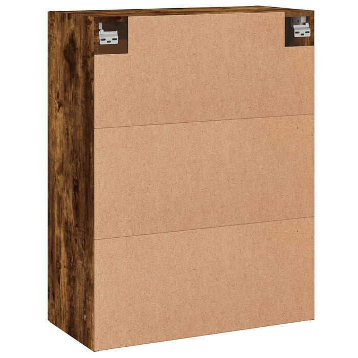 Dulap pe perete, stejar afumat, 69,5x34x90 cm, lemn prelucrat WALTI