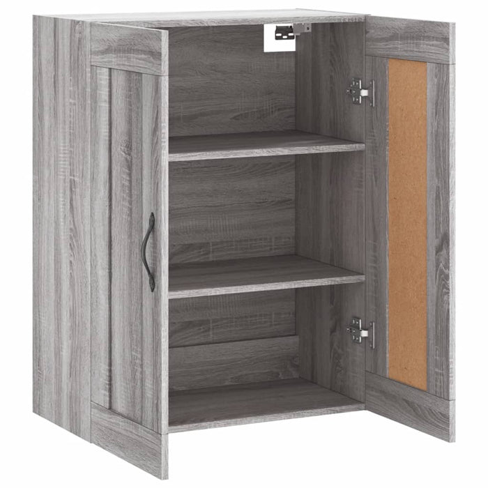 Dulap pe perete, sonoma gri, 69,5x34x90 cm, lemn prelucrat - WALTI WALTI