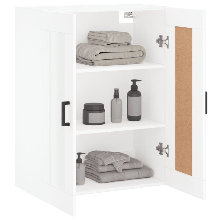Dulap montat pe perete, alb, 69,5x34x90 cm, lemn prelucrat - WALTI WALTI