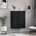 Dulap montat pe perete, negru, 69,5x34x90 cm, lemn prelucrat - WALTI WALTI