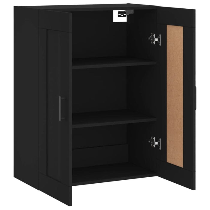 Dulap montat pe perete, negru, 69,5x34x90 cm, lemn prelucrat - WALTI WALTI