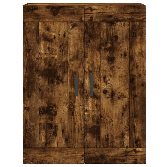 Dulap pe perete, stejar afumat, 69,5x34x90 cm, lemn prelucrat - WALTI WALTI