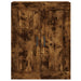 Dulap pe perete, stejar afumat, 69,5x34x90 cm, lemn prelucrat - WALTI WALTI