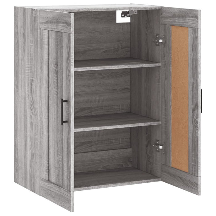 Dulap pe perete, sonoma gri, 69,5x34x90 cm, lemn prelucrat - WALTI WALTI