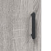 Dulap pe perete, sonoma gri, 69,5x34x90 cm, lemn prelucrat - WALTI WALTI