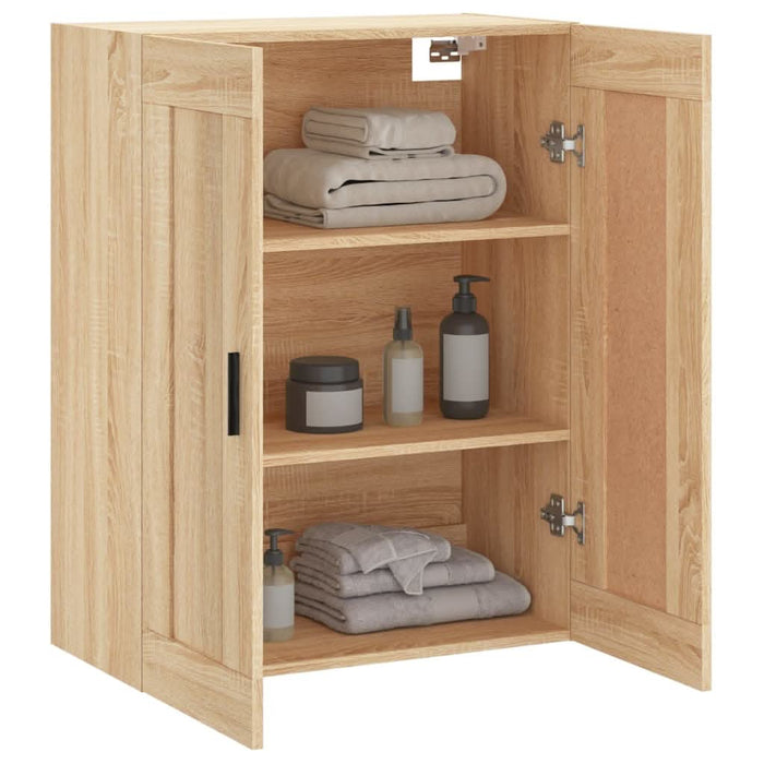 Dulap TV pe perete stejar sonoma, 69,5x34x90 cm, lemn prelucrat - WALTI WALTI