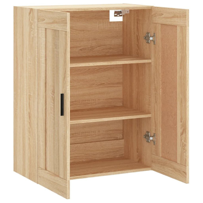 Dulap TV pe perete stejar sonoma, 69,5x34x90 cm, lemn prelucrat - WALTI WALTI