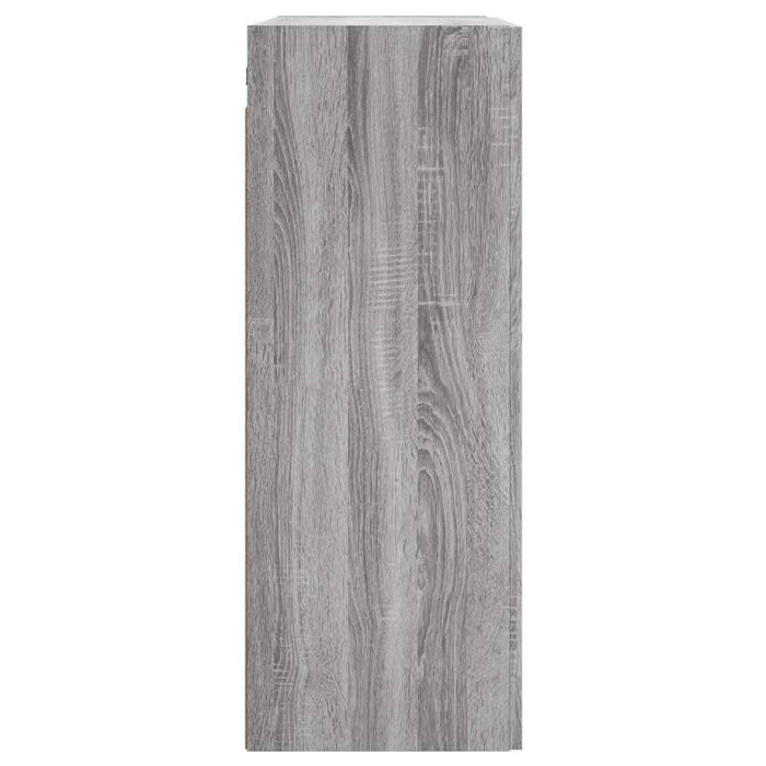 Dulap pe perete, sonoma gri, 69,5x34x90 cm, lemn prelucrat - WALTI WALTI