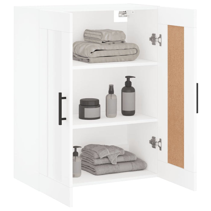 Dulap montat pe perete, alb, 69,5x34x90 cm, lemn prelucrat - WALTI WALTI