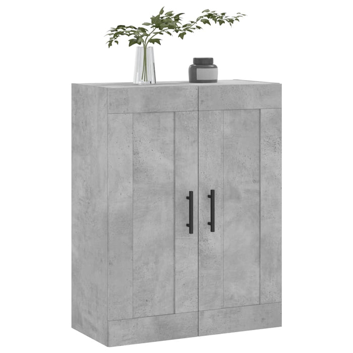 Dulap pe perete, gri beton, 69,5x34x90 cm, lemn prelucrat WALTI