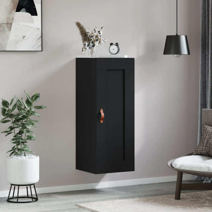 Dulap de perete, negru, 34,5x34x90 cm, lemn prelucrat WALTI