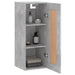 Dulap de perete, gri beton, 34,5x34x90 cm, lemn prelucrat - WALTI WALTI
