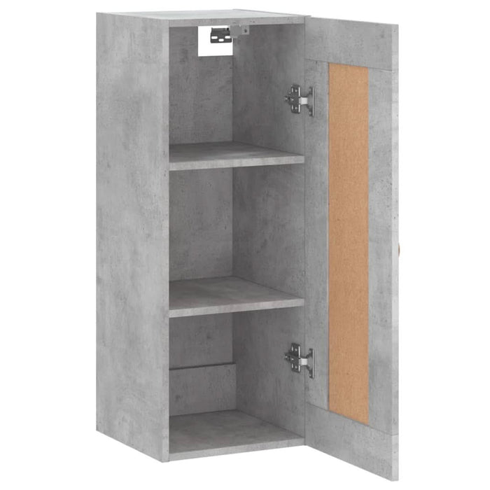 Dulap de perete, gri beton, 34,5x34x90 cm, lemn prelucrat - WALTI WALTI