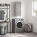 Dulap de perete, gri beton, 34,5x34x90 cm, lemn prelucrat - WALTI WALTI