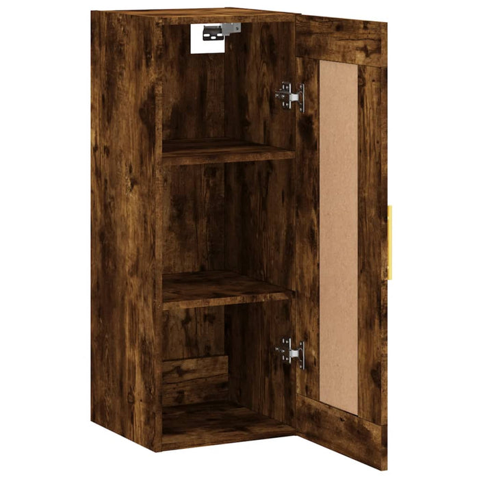 Dulap de perete, stejar fumuriu, 34,5x34x90 cm, lemn prelucrat - WALTI WALTI