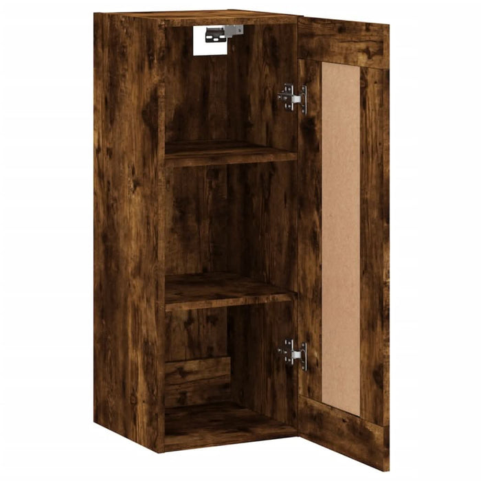 Dulap de perete, stejar fumuriu, 34,5x34x90 cm, lemn prelucrat - WALTI WALTI