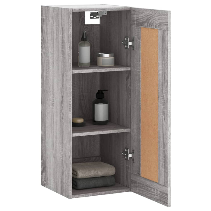 Dulap de perete, gri sonoma, 34,5x34x90 cm, lemn prelucrat WALTI