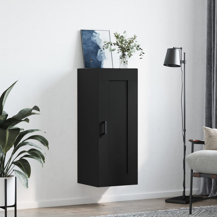 Dulap de perete, negru, 34,5x34x90 cm, lemn prelucrat WALTI