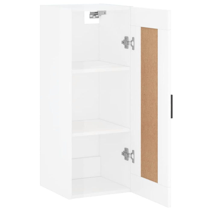 Dulap de perete, alb extralucios, 34,5x34x90 cm, lemn prelucrat WALTI