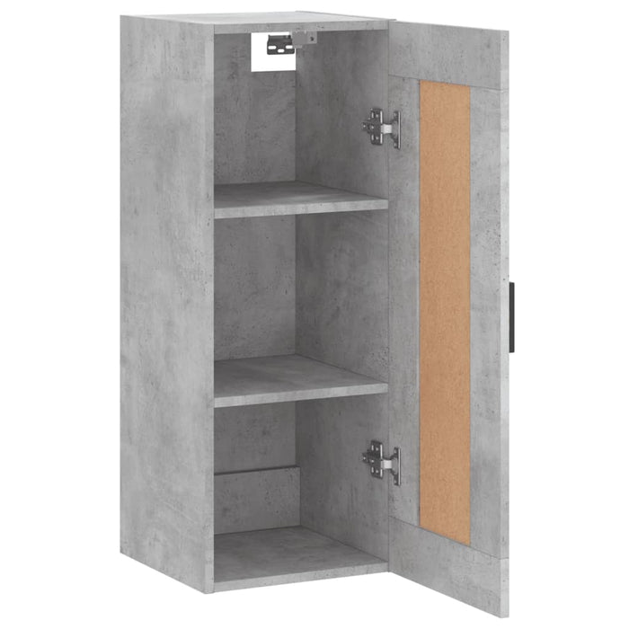 Dulap de perete, gri beton, 34,5x34x90 cm, lemn prelucrat - WALTI WALTI