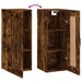 Dulap de perete, stejar fumuriu, 34,5x34x90 cm, lemn prelucrat - WALTI WALTI
