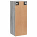 Dulap de perete, gri sonoma, 34,5x34x90 cm, lemn prelucrat - WALTI WALTI