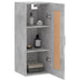 Dulap de perete, gri beton, 34,5x34x90 cm, lemn prelucrat - WALTI WALTI