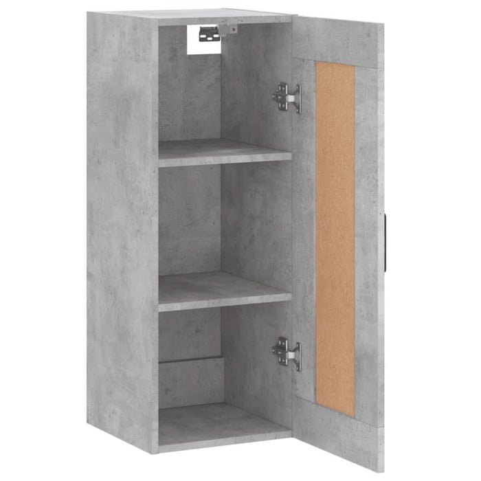 Dulap de perete, gri beton, 34,5x34x90 cm, lemn prelucrat - WALTI WALTI