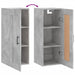 Dulap de perete, gri beton, 34,5x34x90 cm, lemn prelucrat - WALTI WALTI