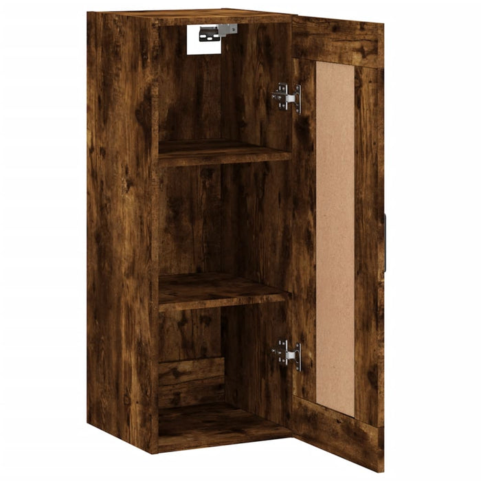 Dulap de perete, stejar fumuriu, 34,5x34x90 cm, lemn prelucrat - WALTI WALTI