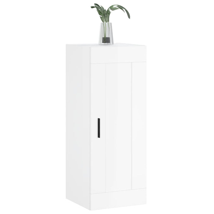 Dulap de perete, alb extralucios, 34,5x34x90 cm, lemn prelucrat WALTI