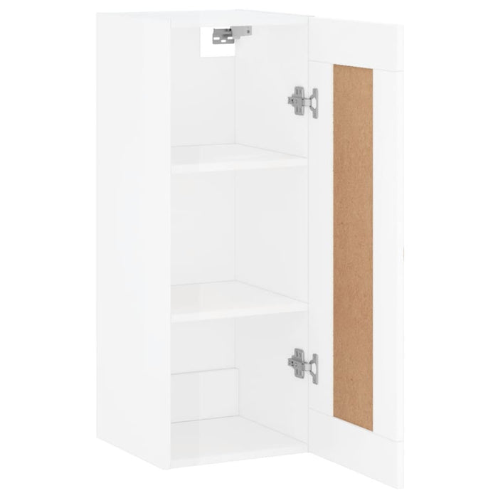 Dulap de perete, alb extralucios, 34,5x34x90 cm, lemn prelucrat WALTI