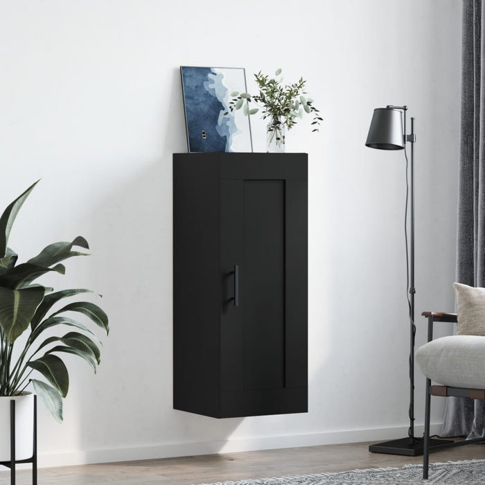 Dulap de perete, negru, 34,5x34x90 cm, lemn prelucrat WALTI