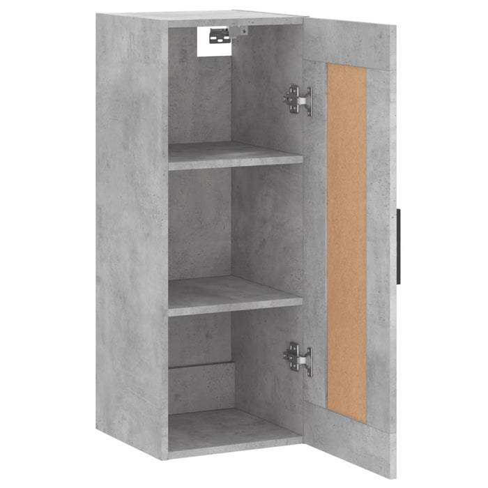 Dulap de perete, gri beton, 34,5x34x90 cm, lemn prelucrat - WALTI WALTI