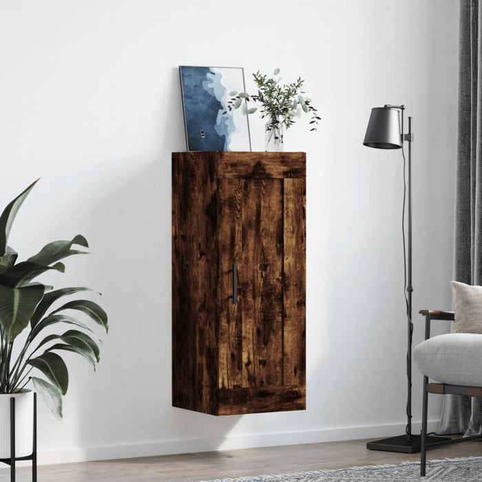 Dulap de perete, stejar fumuriu, 34,5x34x90 cm, lemn prelucrat WALTI