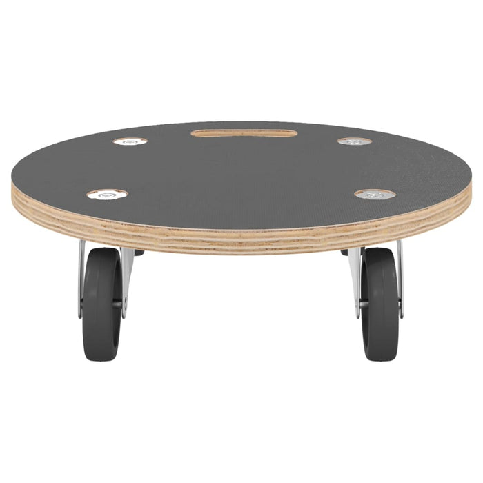 Cărucioare de transport, 2 buc., rotunde, Ø38x11,5 cm, 250 kg WALTI