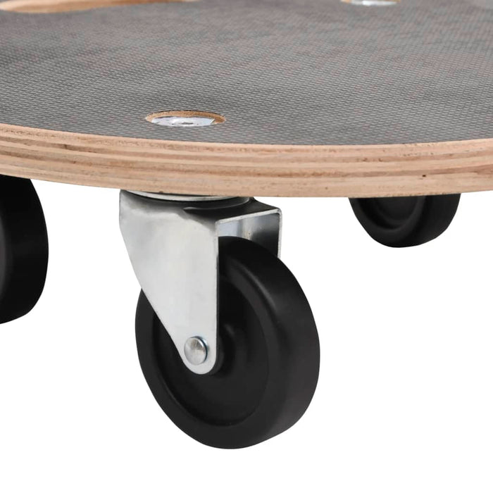 Cărucioare de transport, 2 buc., rotunde, Ø38x11,5 cm, 250 kg WALTI