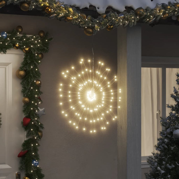 Lumini stelare de Crăciun 140 LED-uri, 8 buc., alb cald, 17 cm - WALTI WALTI