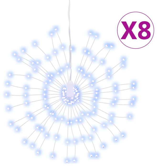 Lumini stelare de Crăciun 140 LED-uri, 8 buc., alb rece, 17 cm - WALTI WALTI