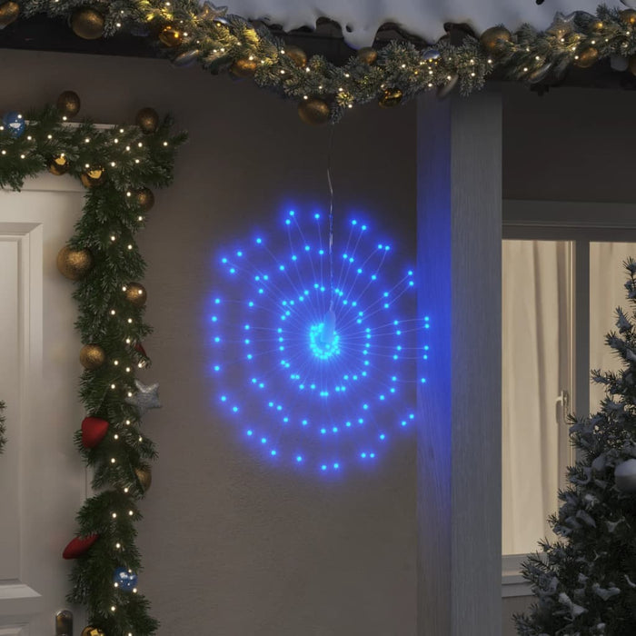 Lumină stelară de Crăciun 140 LED-uri, 2 buc., albastru, 17 cm - WALTI WALTI