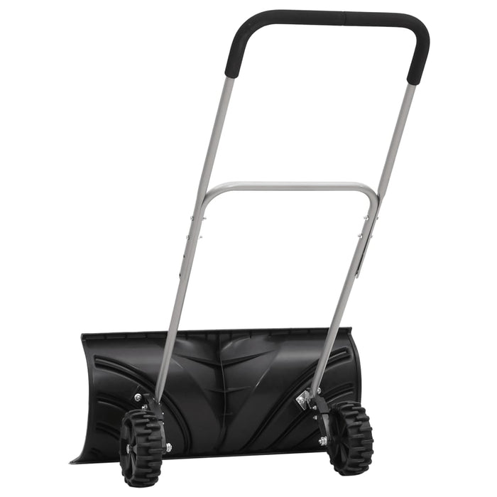 Lopată de zăpadă cu mâner extensibil negru 66 cm lamă din oțel WALTI