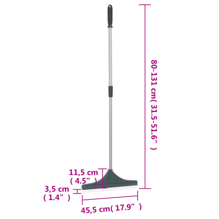Greblă pentru iarbă artificială, verde închis, 131 cm, PP - WALTI WALTI