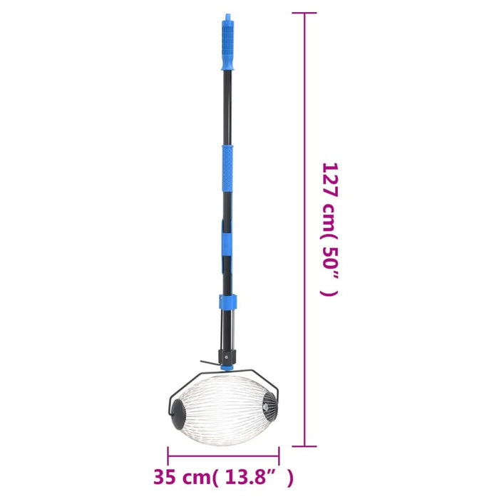 Dispozitiv de colectare nuci, albastru, 127 cm, oțel - WALTI WALTI