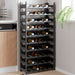 Raft de sticle de vin, pentru 60 sticle, PP, stivuibil - WALTI WALTI